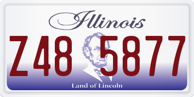 IL license plate Z485877