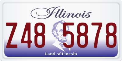 IL license plate Z485878