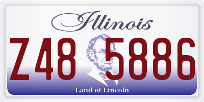 IL license plate Z485886