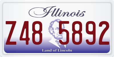 IL license plate Z485892