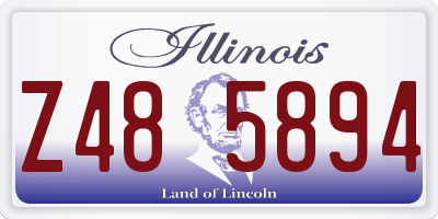 IL license plate Z485894