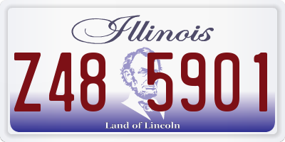 IL license plate Z485901