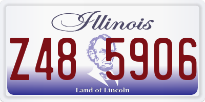 IL license plate Z485906