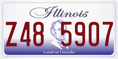 IL license plate Z485907