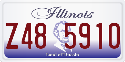 IL license plate Z485910