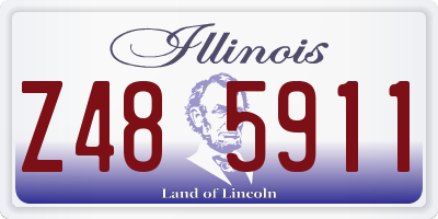 IL license plate Z485911