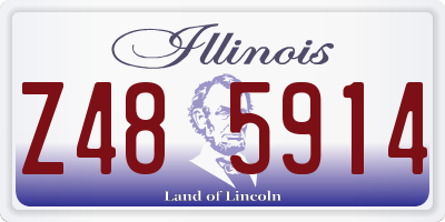 IL license plate Z485914