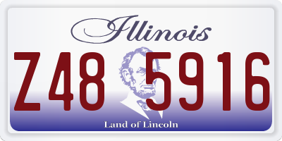 IL license plate Z485916