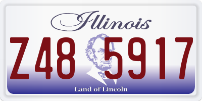IL license plate Z485917