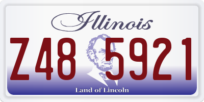 IL license plate Z485921