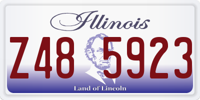 IL license plate Z485923