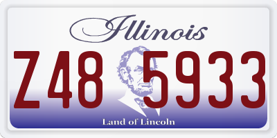 IL license plate Z485933