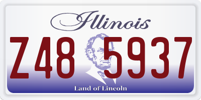 IL license plate Z485937