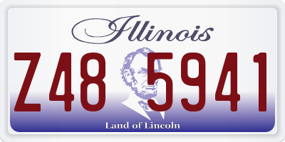 IL license plate Z485941
