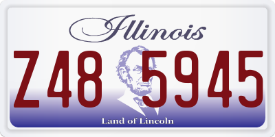 IL license plate Z485945