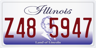 IL license plate Z485947