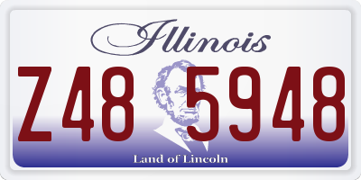 IL license plate Z485948