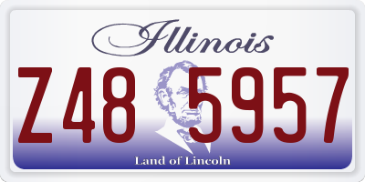 IL license plate Z485957