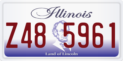 IL license plate Z485961