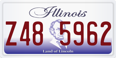 IL license plate Z485962