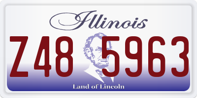 IL license plate Z485963