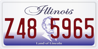 IL license plate Z485965