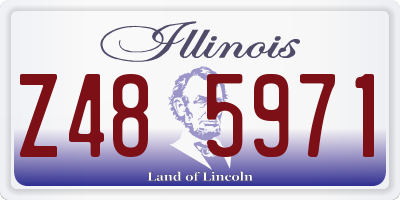 IL license plate Z485971