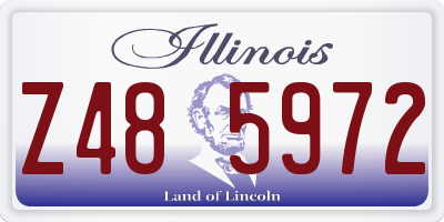 IL license plate Z485972