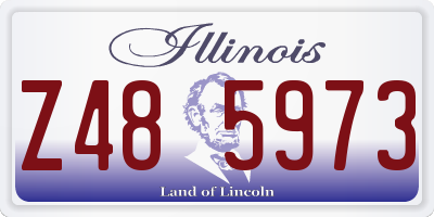 IL license plate Z485973