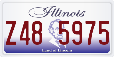 IL license plate Z485975