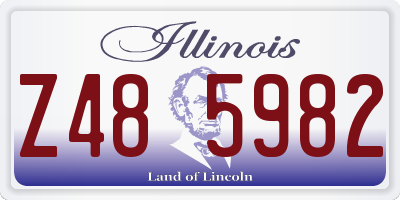 IL license plate Z485982