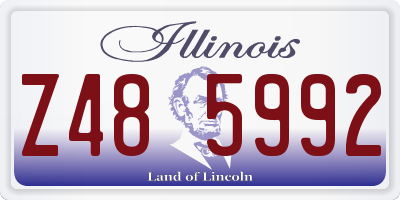 IL license plate Z485992