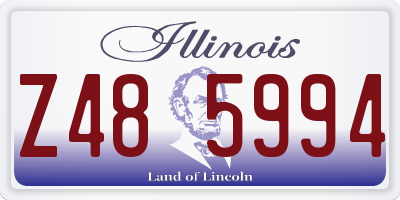 IL license plate Z485994