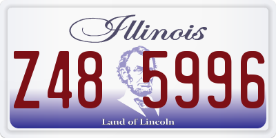 IL license plate Z485996