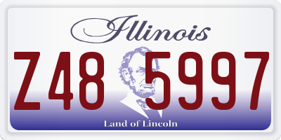 IL license plate Z485997