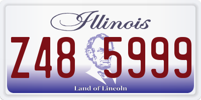 IL license plate Z485999