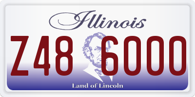 IL license plate Z486000
