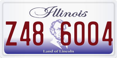 IL license plate Z486004