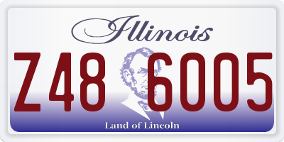 IL license plate Z486005