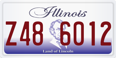 IL license plate Z486012