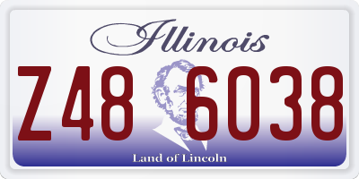 IL license plate Z486038