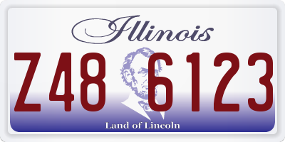 IL license plate Z486123