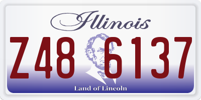 IL license plate Z486137
