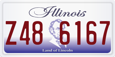 IL license plate Z486167