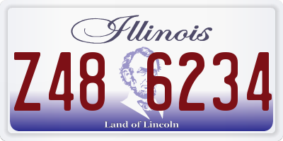 IL license plate Z486234