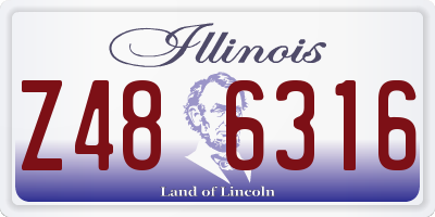 IL license plate Z486316
