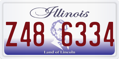 IL license plate Z486334