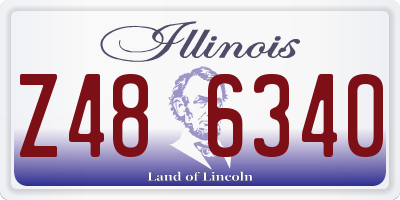 IL license plate Z486340
