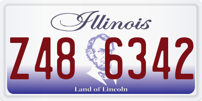IL license plate Z486342