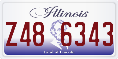 IL license plate Z486343